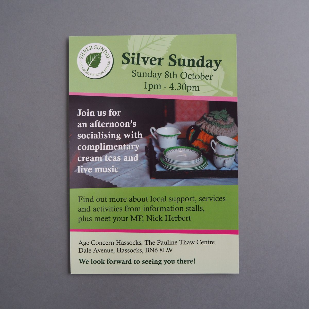 Silver Sunday leaflet
